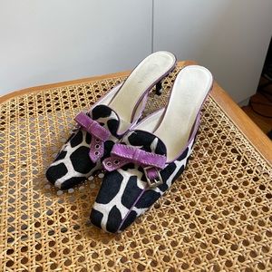 Vintage Prada Printed Mules
